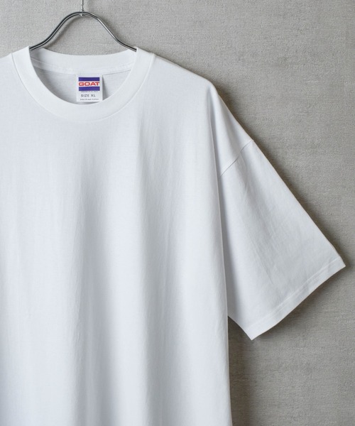 GOAT(ゴート)の「【GOAT/ゴート】SHORT SLEEVE TEE 7oz / 半袖Tシャツ7オンス(Tシャツ/カットソー・メンズ・アッシュグレー/ブラック/ホワイト・MEDIUM/LARGE/X-LARGE)」の2枚目の写真