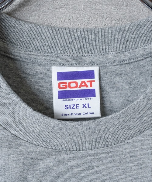 GOAT(ゴート)の「【GOAT/ゴート】SHORT SLEEVE TEE 7oz / 半袖Tシャツ7オンス(Tシャツ/カットソー・メンズ・アッシュグレー/ブラック/ホワイト・MEDIUM/LARGE/X-LARGE)」の7枚目の写真