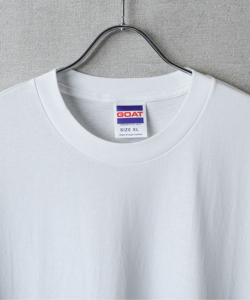 GOAT(ゴート)の「【GOAT/ゴート】SHORT SLEEVE TEE 7oz / 半袖Tシャツ7オンス(Tシャツ/カットソー・メンズ・アッシュグレー/ブラック/ホワイト・MEDIUM/LARGE/X-LARGE)」の13枚目の写真