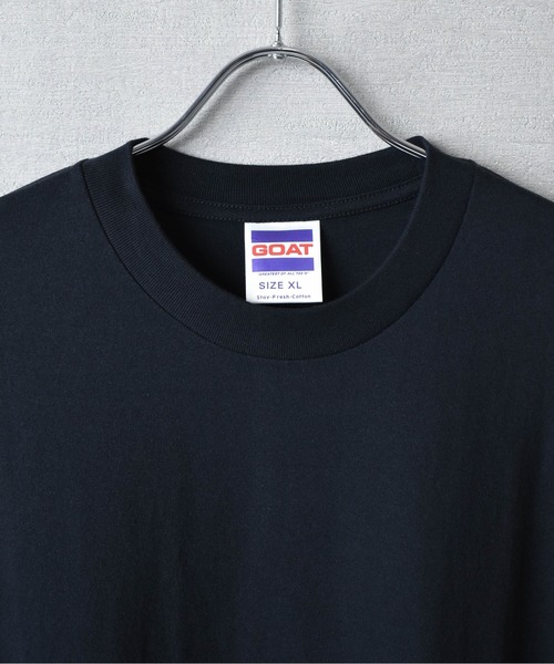 GOAT(ゴート)の「【GOAT/ゴート】SHORT SLEEVE TEE 7oz / 半袖Tシャツ7オンス(Tシャツ/カットソー・メンズ・アッシュグレー/ブラック/ホワイト・MEDIUM/LARGE/X-LARGE)」の20枚目の写真