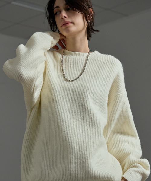 メランジミックスカラーアゼニット（ニット/セーター）｜MONO-MART