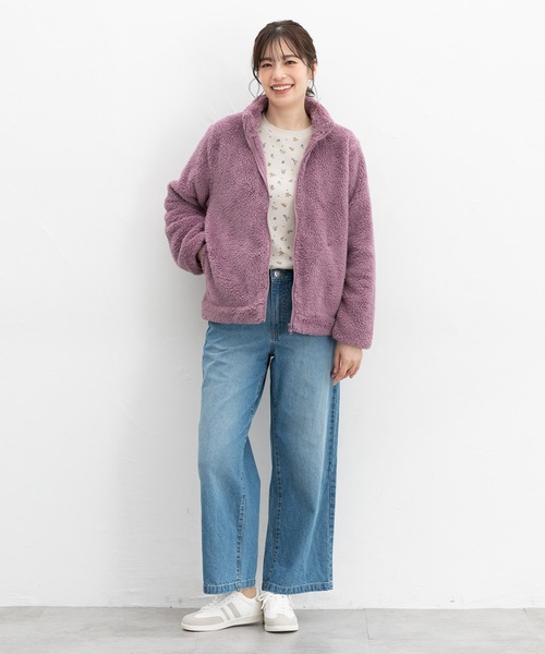 Honeys（ハニーズ）の「ワッフルＴシャツ（Tシャツ/カットソー・レディース・グリーン/ピンク/グレー系/オフホワイト/ベージュ×ブラック/ホワイト×ブルー・LL/L/M/S）」の16枚目の写真