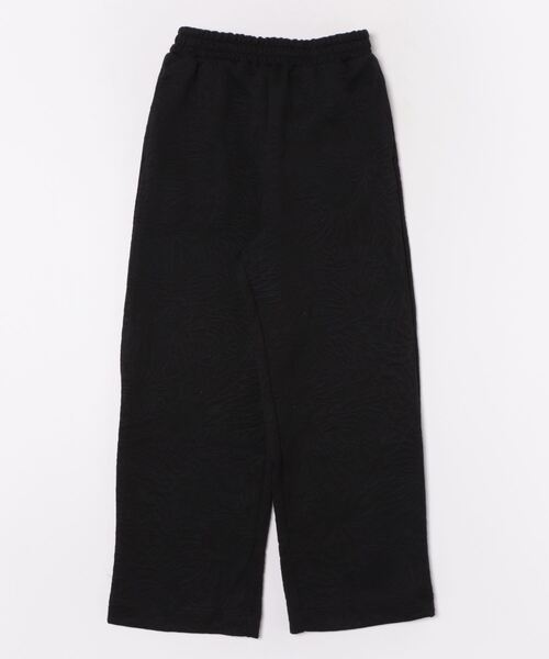STYLEBLOCK（スタイルブロック）の「花柄ふくれジャガードカットソーストレートパンツ（その他パンツ・レディース・ホワイト/アイボリー/ブラック/グレー・M）」の6枚目の写真