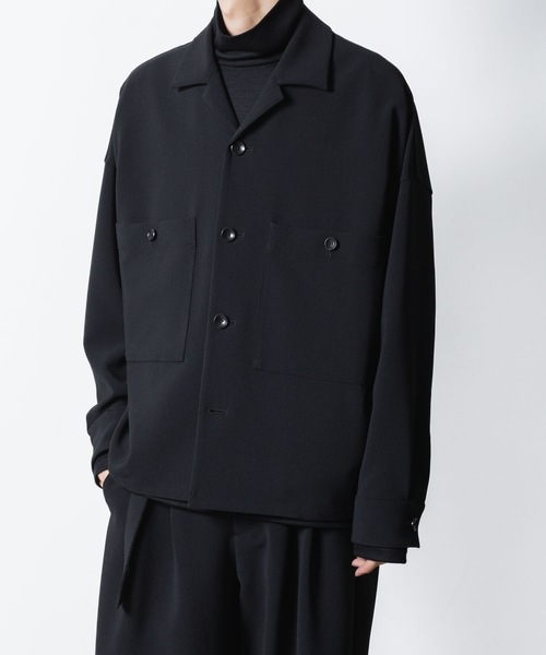 ATTACHMENT(アタッチメント)の「【 LIMITED 】PE ストレッチダブルクロス オーバーサイズド シャツジャケット / PE STRECH DOUBLE CLOTH OVERSIZED SHIRT JKT(シャツ/ブラウス・メンズ・ブラック/グレー/グレー系・1/2/3/4)」の17枚目の写真
