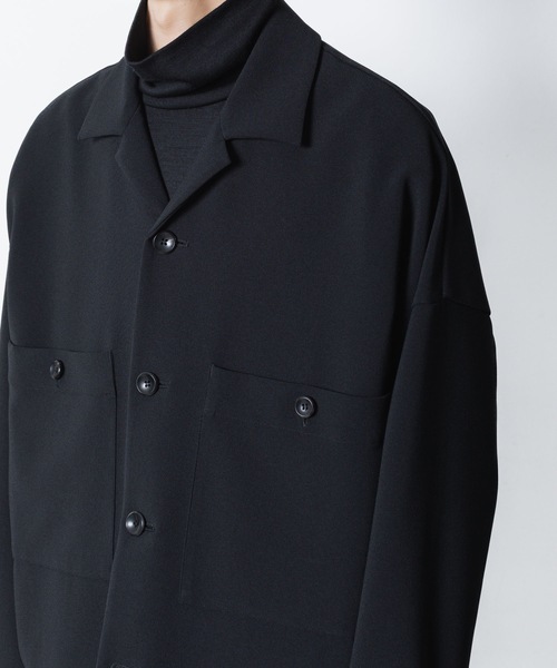 ATTACHMENT(アタッチメント)の「【 LIMITED 】PE ストレッチダブルクロス オーバーサイズド シャツジャケット / PE STRECH DOUBLE CLOTH OVERSIZED SHIRT JKT(シャツ/ブラウス・メンズ・ブラック/グレー/グレー系・1/2/3/4)」の21枚目の写真