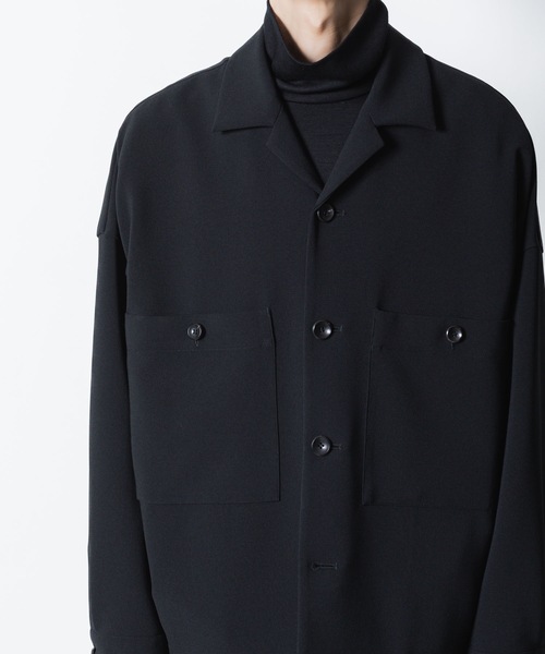ATTACHMENT(アタッチメント)の「【 LIMITED 】PE ストレッチダブルクロス オーバーサイズド シャツジャケット / PE STRECH DOUBLE CLOTH OVERSIZED SHIRT JKT(シャツ/ブラウス・メンズ・ブラック/グレー/グレー系・1/2/3/4)」の22枚目の写真