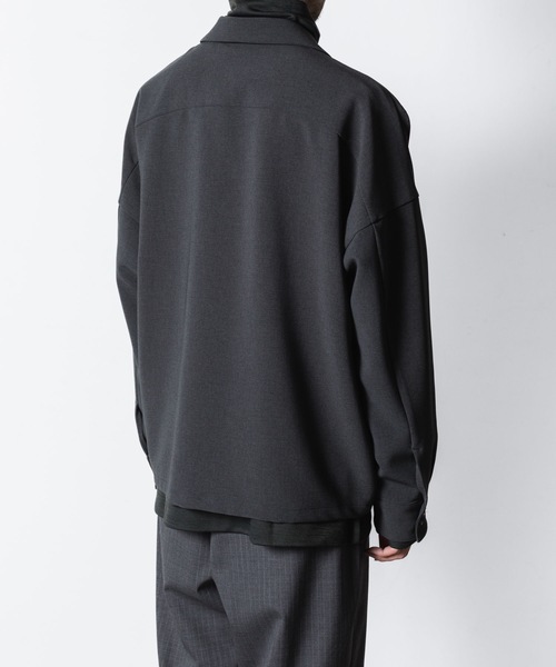 ATTACHMENT(アタッチメント)の「【 LIMITED 】PE ストレッチダブルクロス オーバーサイズド シャツジャケット / PE STRECH DOUBLE CLOTH OVERSIZED SHIRT JKT(シャツ/ブラウス・メンズ・ブラック/グレー/グレー系・1/2/3/4)」の8枚目の写真