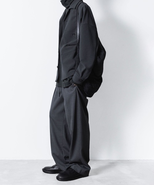 ATTACHMENT(アタッチメント)の「【 LIMITED 】PE ストレッチダブルクロス オーバーサイズド シャツジャケット / PE STRECH DOUBLE CLOTH OVERSIZED SHIRT JKT(シャツ/ブラウス・メンズ・ブラック/グレー/グレー系・1/2/3/4)」の14枚目の写真