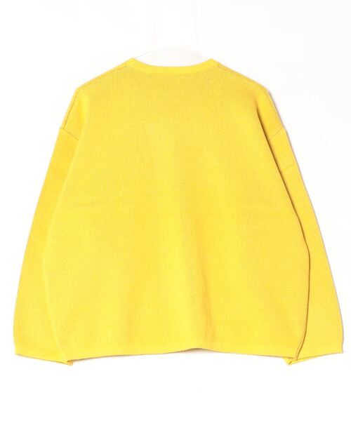 THRIFTY LOOK(スリフティールック)の「THRIFTY LOOK / スリフティールック KKDC BIGGEST CREW SWEATER オーバーサイズ クルーネック コットンニット(ニット/セーター・メンズ・イエロー/ブラック・X-SMALL/MEDIUM/LARGE)」の13枚目の写真