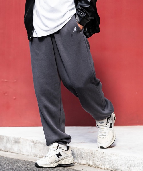 KANGOL(カンゴール)の「【KANGOL/カンゴール】別注コラボ裏起毛スウェットパンツ(スウェットパンツ・メンズ・チャコール/ネイビー/ブラック/アイボリー/杢グレー・M/L/XL)」の20枚目の写真