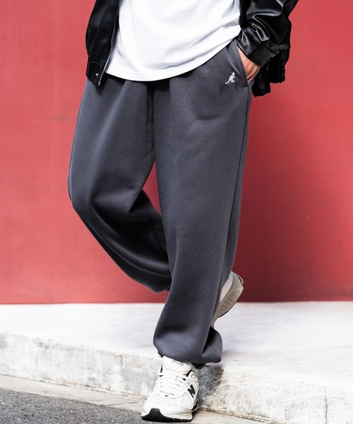 KANGOL(カンゴール)の「【KANGOL/カンゴール】別注コラボ裏起毛スウェットパンツ(スウェットパンツ・メンズ・チャコール/ネイビー/ブラック/アイボリー/杢グレー・M/L/XL)」の21枚目の写真