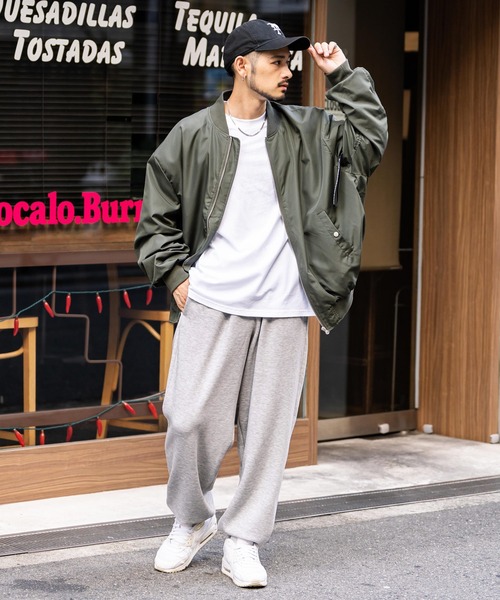 KANGOL(カンゴール)の「【KANGOL/カンゴール】別注コラボ裏起毛スウェットパンツ(スウェットパンツ・メンズ・チャコール/ネイビー/ブラック/アイボリー/杢グレー・M/L/XL)」の19枚目の写真