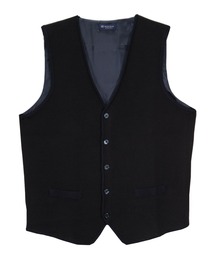 Pitta Re:) | 変形バーズアイ 後身布帛 メンズニットジレ(ベスト)