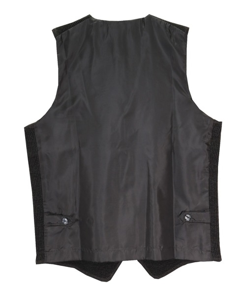 Pitta Re:)（ピッタリ）の「変形バーズアイ 後身布帛 メンズニットジレ（ベスト・メンズ・グレー/ネイビー・L/LL/XL/M）」の5枚目の写真