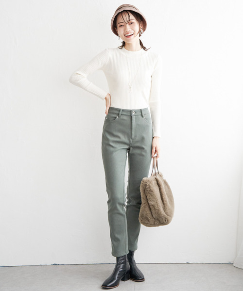 ikka（イッカ）の「【洗濯機で洗える】クリーミーミニハイネックリブニット（ニット/セーター・レディース・ブラック/オフホワイト/シルバー/レッド/その他1・S/M/L）」の16枚目の写真