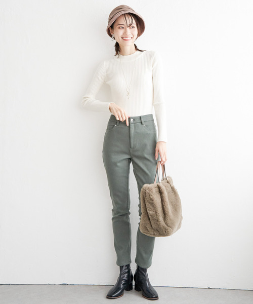 ikka（イッカ）の「【洗濯機で洗える】クリーミーミニハイネックリブニット（ニット/セーター・レディース・ブラック/オフホワイト/シルバー/レッド/その他1・S/M/L）」の18枚目の写真