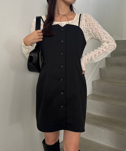 one after another NICE CLAUP(ワンアフターアナザーナイスクラップ)の「【OTONA NICE】チョーカー付きチュニック(チュニック・レディース・アイボリー/ブラック/ブラウン系その他・FREE)」の17枚目の写真