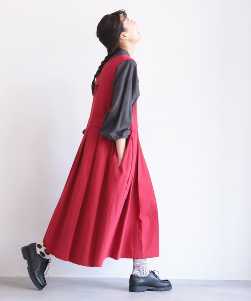 soulberry(ソウルベリー)の「私の赤いワンピース(ワンピース・レディース・レッド・L/M/3L/LL)」の21枚目の写真