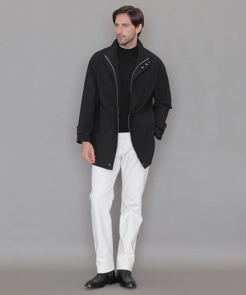 MACKINTOSH LONDON（マッキントッシュ ロンドン）の「【LEON掲載】【ETTRICK】シンセティックボンディングスタンドカラーブルゾン（ブルゾン・メンズ・グリーン系その他5/ブラック・42/38/40）」の11枚目の写真