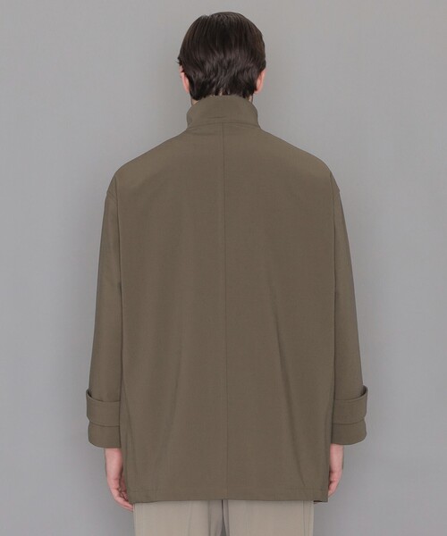 MACKINTOSH LONDON（マッキントッシュ ロンドン）の「【LEON掲載】【ETTRICK】シンセティックボンディングスタンドカラーブルゾン（ブルゾン・メンズ・グリーン系その他5/ブラック・42/38/40）」の6枚目の写真