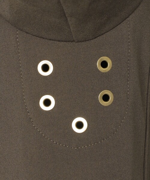 MACKINTOSH LONDON（マッキントッシュ ロンドン）の「【LEON掲載】【ETTRICK】シンセティックボンディングスタンドカラーブルゾン（ブルゾン・メンズ・グリーン系その他5/ブラック・42/38/40）」の9枚目の写真