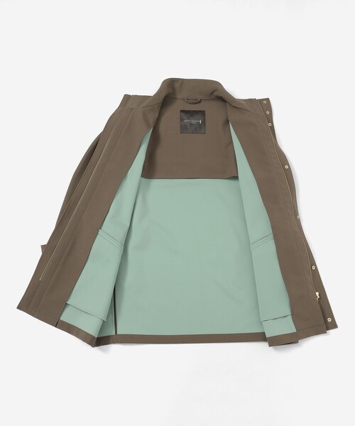 MACKINTOSH LONDON（マッキントッシュ ロンドン）の「【LEON掲載】【ETTRICK】シンセティックボンディングスタンドカラーブルゾン（ブルゾン・メンズ・グリーン系その他5/ブラック・42/38/40）」の10枚目の写真