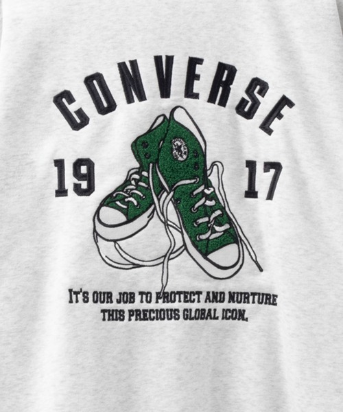 CONVERSE(コンバース)の「「CONVERSE」バックサガラ刺繍 クルーネックトレーナー(スウェット・メンズ・ライトグレー/ブラック/グレイッシュベージュ/チャコールグレー・M/L/XL)」の8枚目の写真