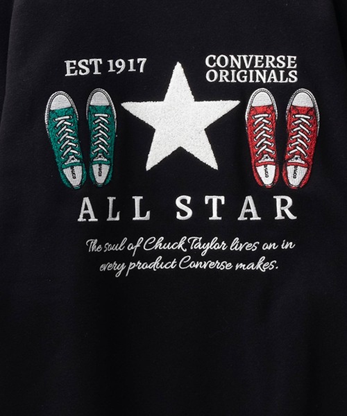 CONVERSE(コンバース)の「「CONVERSE」バックサガラ刺繍 クルーネックトレーナー(スウェット・メンズ・ライトグレー/ブラック/グレイッシュベージュ/チャコールグレー・M/L/XL)」の12枚目の写真