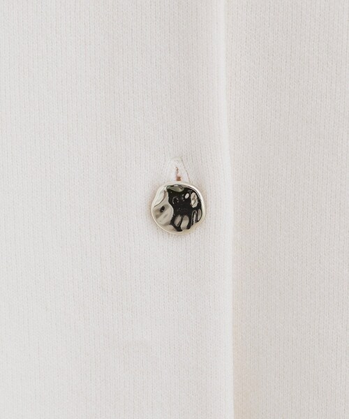 index（インデックス）の「◆ノーカラーコーディガン【洗濯機洗い可】（カーディガン/ボレロ・レディース・オフホワイト/グレー/ブラック/ブルーグリーン・00）」の6枚目の写真