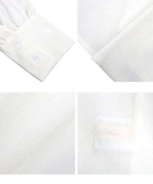 KOBE LETTUCE（コウベレタス）の「ロングスリーブスカラップブラウス（シャツ/ブラウス・レディース・オフホワイト/ブラック/ベージュ系その他/ベージュ・M）」の11枚目の写真