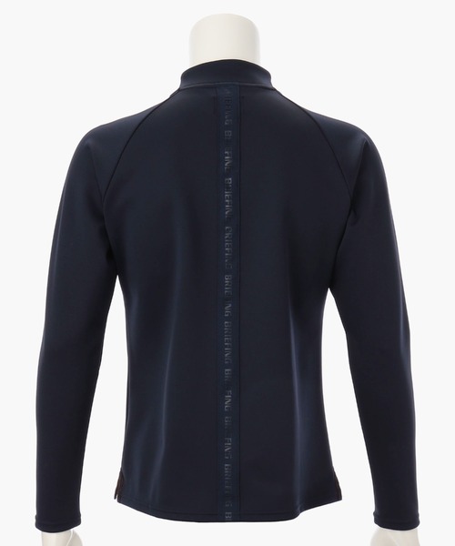 メンズウェア BRIEFING BACK LOGO LINE LS HALF ZIP BRIEFING（ブリーフィング）の「MEN'S BACK LOGO LINE LS HALF