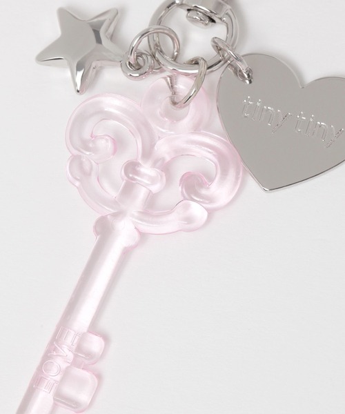 tiny tiny（ティニーティニー）の「キーモチーフチャーム[tiny tiny(ティニーティニー)]（チャーム・レディース・ライトブルー/ピンク・0）」の5枚目の写真