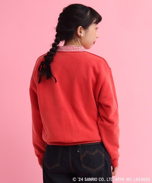 CHILD WOMAN(チャイルドウーマン)の「【WEB・原宿路面店限定】SANRIO/サンリオ HELLOKITTY/ハローキティ×CHILDWOMAN プリントスウェット(スウェット・レディース・ネイビー/レッド・FREE)」の15枚目の写真
