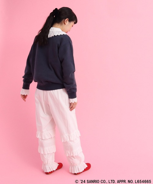 CHILD WOMAN(チャイルドウーマン)の「【WEB・原宿路面店限定】SANRIO/サンリオ HELLOKITTY/ハローキティ×CHILDWOMAN プリントスウェット(スウェット・レディース・ネイビー/レッド・FREE)」の10枚目の写真