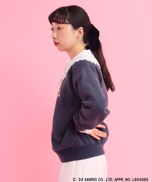 CHILD WOMAN(チャイルドウーマン)の「【WEB・原宿路面店限定】SANRIO/サンリオ HELLOKITTY/ハローキティ×CHILDWOMAN プリントスウェット(スウェット・レディース・ネイビー/レッド・FREE)」の5枚目の写真