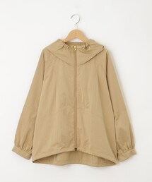qout(コウト) 裾ドロストフーデッドブルゾン