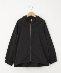 qout(コウト) 裾ドロストフーデッドブルゾン