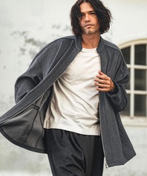mj10382- Brushed Span Zipper & Skipper Shirt Jacket スキッパージャケット