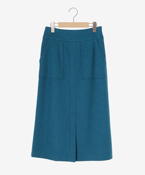 le.coeur blanc(ルクールブラン)の「ブークレポケットスカート(スカート・レディース・ブルー/ブラウン/モカ・36/38)」の7枚目の写真