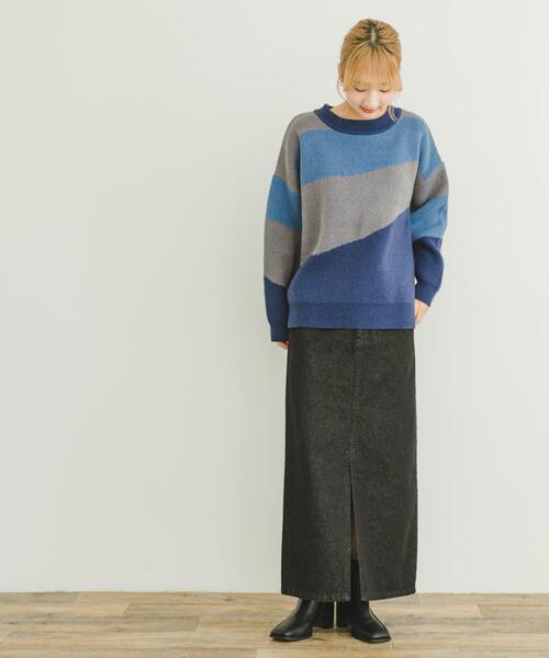 PLAN C アート クルーネック プルオーバー スウェット タグ付き