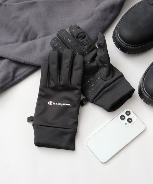 Champion(チャンピオン)の「ストレッチ 防風 グローブ(手袋)(手袋・メンズ・ブラック・FREE)」の5枚目の写真