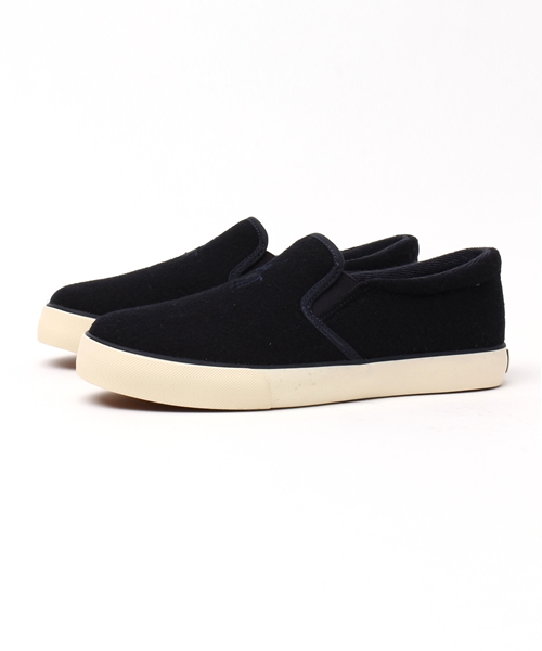 POLO RALPH LAUREN（ポロ ラルフ ローレン）の「ジュニア ウィメンズ ポロ ラルフローレン ウール スリッポンスニーカー POLO SETH SLIP ON WOOL Jr（スニーカー・レディース・ブラック/グレー/ネイビー・23cm/25cm/23.5cm/24cm/24.5cm）」の3枚目の写真