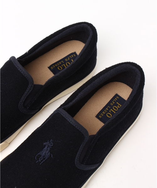 POLO RALPH LAUREN（ポロ ラルフ ローレン）の「ジュニア ウィメンズ ポロ ラルフローレン ウール スリッポンスニーカー POLO SETH SLIP ON WOOL Jr（スニーカー・レディース・ブラック/グレー/ネイビー・23cm/25cm/23.5cm/24cm/24.5cm）」の8枚目の写真