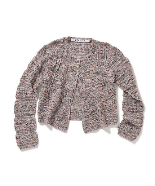 *まみ* perverze パーバーズ パーパーズ ニット ボレロ PERVERZE（パーバーズ）の「Pinched Seam Knit Cardigan（カーディガン