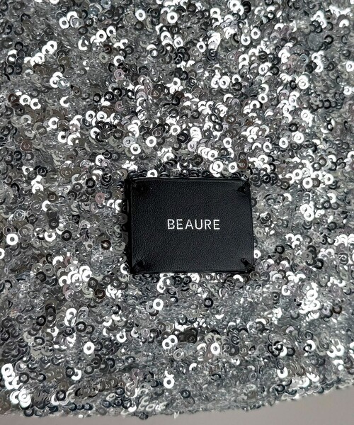 R/b nestle to BEAURE(アールビー)の「【BEAURE/ビュレ】スパンコールバケツバッグ(ハンドバッグ・レディース・シルバー/ブラック・FREE)」の22枚目の写真