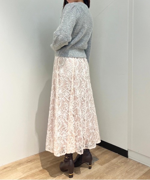 NOELA(ノエラ)の「ウールシャギーラメニット(ニット/セーター・レディース・ベージュ/オフホワイト/グレー・フリー)」の14枚目の写真