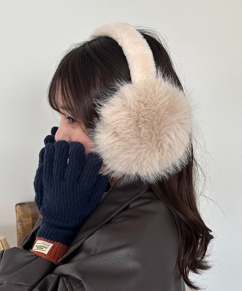 apres jour mignon（アプレジュールミニョン）の「【apresjour mignon×ARIAZ】アソートイヤマフ（イヤーマフ・レディース・ライトベージュ/グレー/ブラック/ベージュ・ONESIZE）」の4枚目の写真