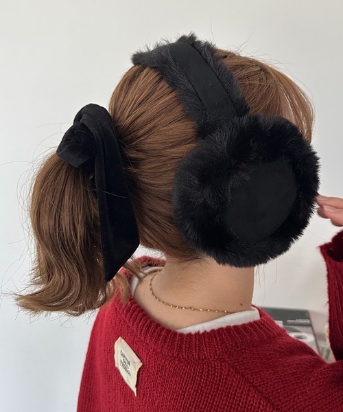 apres jour mignon（アプレジュールミニョン）の「【apresjour mignon×ARIAZ】アソートイヤマフ（イヤーマフ・レディース・ライトベージュ/グレー/ブラック/ベージュ・ONESIZE）」の2枚目の写真