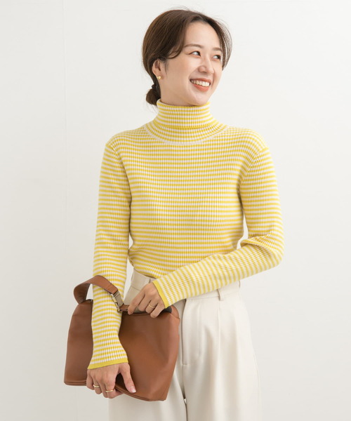 URBAN RESEARCH DOORS（アーバンリサーチドアーズ）の「ボーダーリブタートル（ニット/セーター・レディース・その他3/その他2/その他1・MEDIUM）」の18枚目の写真