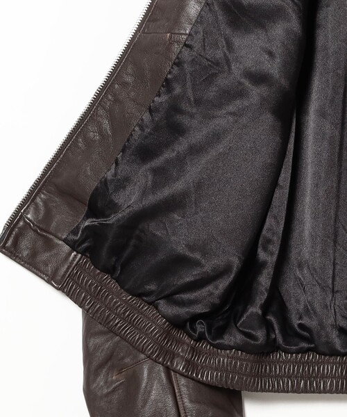 BEAMS（ビームス）の「ユーズド加工 レザー ショートブルゾン（ライダースジャケット・メンズ・ブラック/ブラウン・SMALL/MEDIUM/LARGE/X-LARGE）」の19枚目の写真